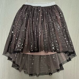 Kate Mack Starry Black and Silver Layered Skirt